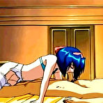 Pic of Hentai cutie blowjobs and rides her partner hot dick