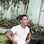Pic of  He fucked his mouth and Jake massaged his balls while he swallowed that tough cock gay outdoor oral sex