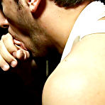 Pic of A nice big dick and a bit of gay fun and kink with a glory hole senior gay blowjobs at Backroomfuckers