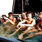 Pic of We got 4 boys: Tanner, Dakota, Tommy, and Josh all in the hot tub, at the ready to make it story hell of a party ::: www.StraightBoysJerkOff.com ::: blue man group and of