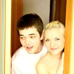 Pic of Cute little blonde teen getting hardcore with boyfriend