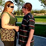 Pic of Chubby Sunkist shoving up her enormous plumper ass and tits 