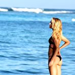 Pic of Kimberley Garner in black bikini at Barbados