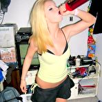 Pic of Real amateur girlfriends having sexBlonde coed teen strips off indoors and posing for the camera