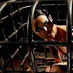 Pic of SexPreviews - Dana Vespoli is caged and bound with electro by hardcore lezdom Aiden Starr