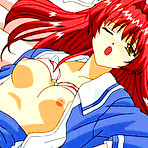 Pic of TITANIME.COM PRESENTS : Round tits hentai schoolgirl sucking and riding a dick