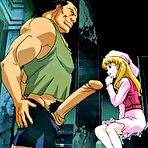 Pic of Hentai cutie jerked and facialized by a massive cock