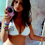 Pic of Blue-eyed busty babe teasing on webcam