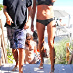 Pic of Kelly Bensimon caught in black bikini on the beach in Miami