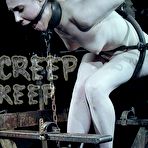 Pic of SexPreviews - Sierra Cirque is metal bound in dark dungeon and put in a cage