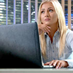 Pic of 
      Cayla Lyons fucks her co-worker in the office
    