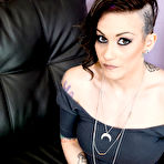 Pic of 
      Rizzo Ford adores her lover's monumental black boner
    