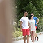 Pic of Cassie Right in Hot Dark-Haired Beauty Relaxes with Her Passionate Handsome Partner ✷