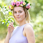 Pic of Susana Gil Shaved Pale Blondie Outdoors