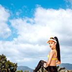 Pic of Apolonia Lapiedra worships a majestic black shaft by the pool