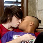 Pic of Gay twink Cole Claire and ebony Marcell Tykes fucks