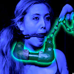 Pic of SexPreviews - Electra Rayne blonde submissive is bound in chains and pussy toyed to orgasm