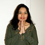 Pic of Indian MILF Kavya Sharma bares her natural tits before showing her bald cunt