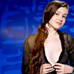 Pic of Young European girl Emily Bloom lets big teen free from sheer lingerie