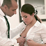 Pic of Office fuck with an European brunette Valentina Nappi and her boss
