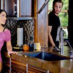 Pic of Brunette amateur August Ames seduces her neighbour for an afternoon quickie