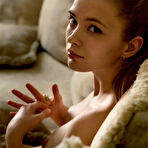 Pic of Nice teen Sigrid wears her red hair in a ponytail during great nude poses