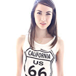 Pic of Close up foot fetish scene features brunette babe with tight ass Emily Grey