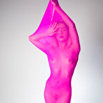 Pic of Young blonde girl Alecia Fox shows off her incredible flexibility in the nude