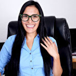 Pic of Jade Greene Spreads in her Office Chair