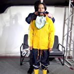 Pic of Shinynylonartsbound | Aiyana bound and gagged in 3 Rainjackets 1/3