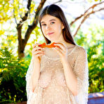 Pic of Marichka Glory Nude on Patio Bench